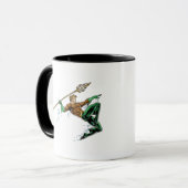 Aquaman Lunging met Spear Mok (Voorkant links)