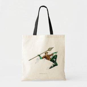 Aquaman Lunging met Spear Tote Bag