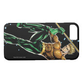 Aquaman met Spear Case-Mate iPhone Case (Achterkant (Horizontaal))