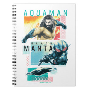 Aquaman   Modernist Aquaman & Black Manta Graphic Notitieboek