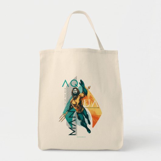 Aquaman | Modernist Aquaman Collage Tote Bag (Voorkant)