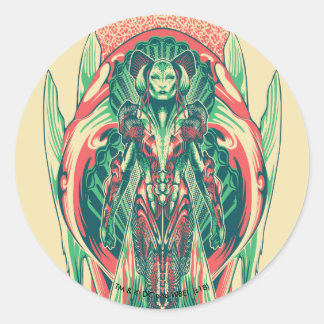Aquaman | Nieuw paneel koningin visserij Ronde Sticker