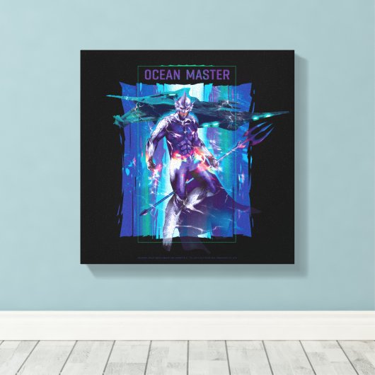 Aquaman | Ocean Master King Orm Refracted Graphic Canvas Afdruk (Insitu (Houten vloer))