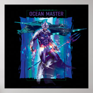Aquaman | Ocean Master King Orm Refracted Graphic Poster