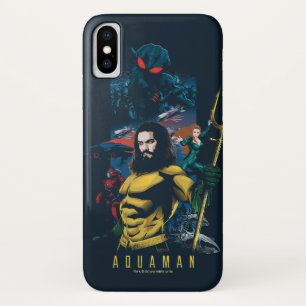 Aquaman Orin, Mera en Black Manta Graphic iPhone X Hoesje