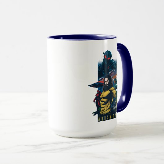 Aquaman | Orin, Mera en Black Manta Graphic Mok (Voorkant rechts)