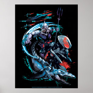 Aquaman   Orm, Zwarte Manta, Tylosaur en Ships Poster