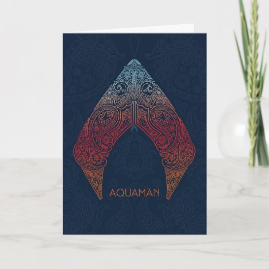 Aquaman | Paisley Aquaman Logo Kaart (Voorkant)