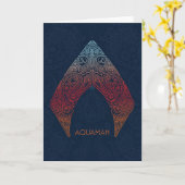 Aquaman | Paisley Aquaman Logo Kaart (Gele Bloem)