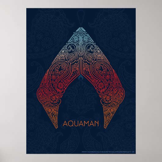 Aquaman | Paisley Aquaman Logo Poster (Voorkant)