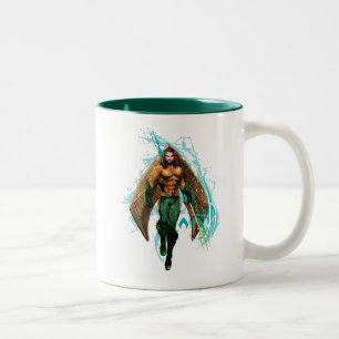 Aquaman   Prince Orin with Aquaman Logo Tweekleurige Koffiemok