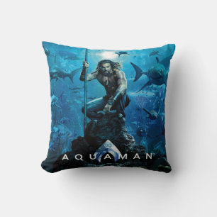 Aquaman   Prince Orin with Aquatic Animals Kussen