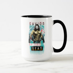 Aquaman   "Redder van de Zeeen" Modernist grafisch Mok