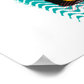 Aquaman | "Redder van de Zeeen" Modernist grafisch Poster (Hoek)