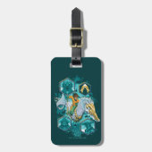 Aquaman Riding Seahorse door de koninkrijken Bagagelabel (Voorkant verticaal)