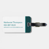 Aquaman Riding Seahorse door de koninkrijken Bagagelabel (Achterkant horizontaal)