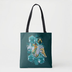 Aquaman Riding Seahorse door de koninkrijken Draagtas