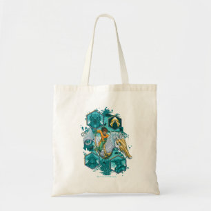 Aquaman Riding Seahorse door de koninkrijken Tote Bag