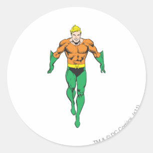 Aquaman Runs Ronde Sticker