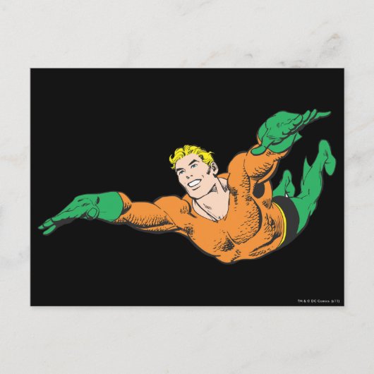 Aquaman Soars Briefkaart (Voorkant)