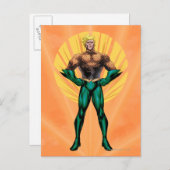 Aquaman Standing Briefkaart (Voorkant / Achterkant)