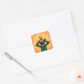 Aquaman Standing Vierkante Sticker (Envelop)