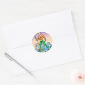 Aquaman-strengen met Spear Ronde Sticker (Envelop)