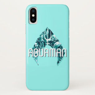 Aquaman   Symbool voor orin, Mera, Orm en Zwarte M iPhone X Hoesje