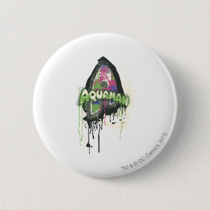 Aquaman - Twisted Innocence Letter Ronde Button 5,7 Cm