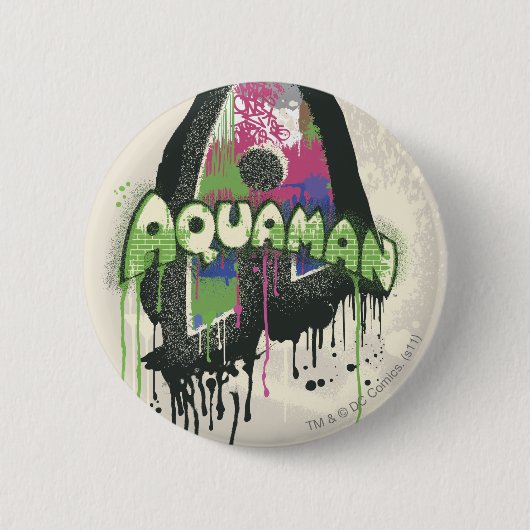Aquaman - Twisted Innocence Letter Ronde Button 5,7 Cm (Voorkant)