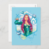 Aquaman | Xebel Princess Mera Hexagonal Graphic Briefkaart (Voorkant / Achterkant)