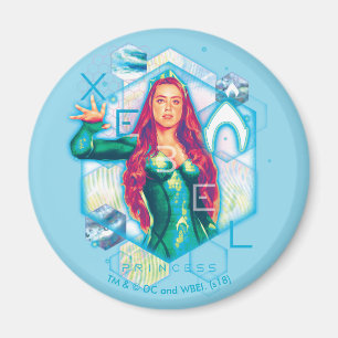 Aquaman Xebel Princess Mera Hexagonal Graphic Magneet
