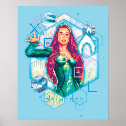 Aquaman | Xebel Princess Mera Hexagonal Graphic Poster (Voorkant)