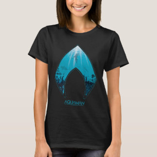 Aquaman | Zie door Aquaman Logo Ocean Graphic T-shirt