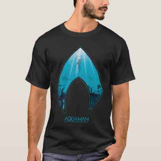 Aquaman | Zie door Aquaman Logo Ocean Graphic T-shirt