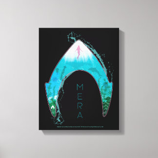 Aquaman | Zie door middel van Mera-symbool Ocean G Canvas Afdruk