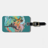 Aquaman & Zwarte Manta getijgolf Bagagelabel (Voorkant horizontaal)