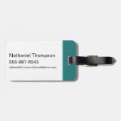 Aquaman & Zwarte Manta getijgolf Bagagelabel (Achterkant horizontaal)