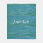 Aquamarijn golven strand golven tropisch blauw gro fleece deken (Voorkant)