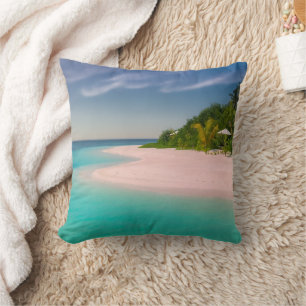 Aquamarijn oceaan tropisch strand panorama kussen