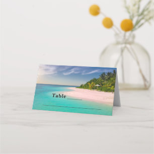 Aquamarijn oceaan tropisch strand tafel decor
