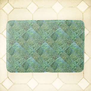 Aquamarijn Patchwork Zee Groen Water Boho Chic Badmat
