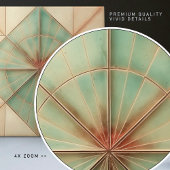 Aquamarijn Starburst aardachtig koper Tegeltje