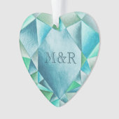 Aquamarine Aquarelle Coeur Cute Saint Valentin (devant)