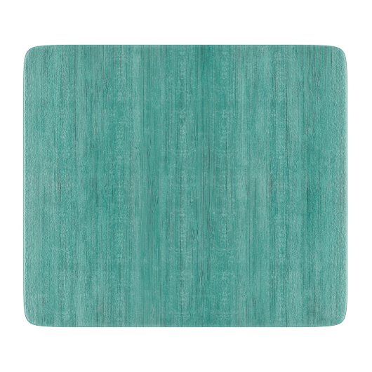 Aquamarine Bamboe Wood Grain Kijk uit Snijplank (Voorkant)