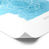 Aquamarine Birthstone March Poster (Hoek)