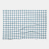 Aquamarine Blue Gingham Pattern Kitchen Towels Theedoek (Horizontaal)