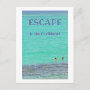 AQUAMARINE CARIBBEAN / TWEE SNORKELAARS / ONTSNAPP BRIEFKAART