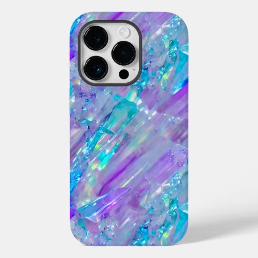 Aquamarine en Amethyst Crystal Case-Mate iPhone Case (Achterkant)