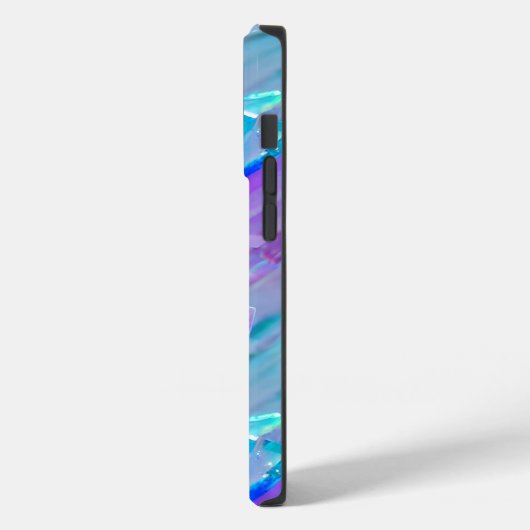 Aquamarine en Amethyst Crystal Case-Mate iPhone Case (Achterkant / Links)